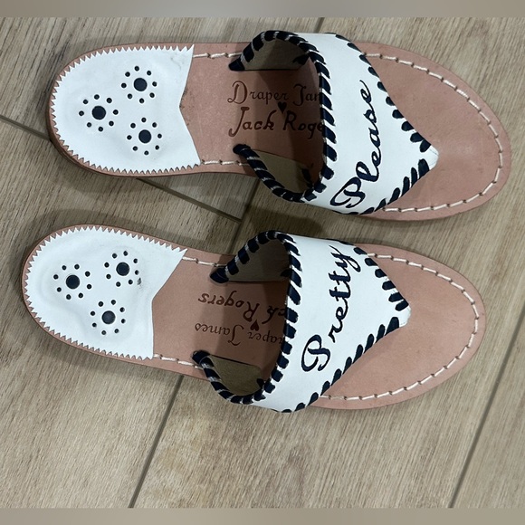 Lightly worn Draper James x Jack Rogers sandal size 7.5 pretty please - Picture 3 of 5